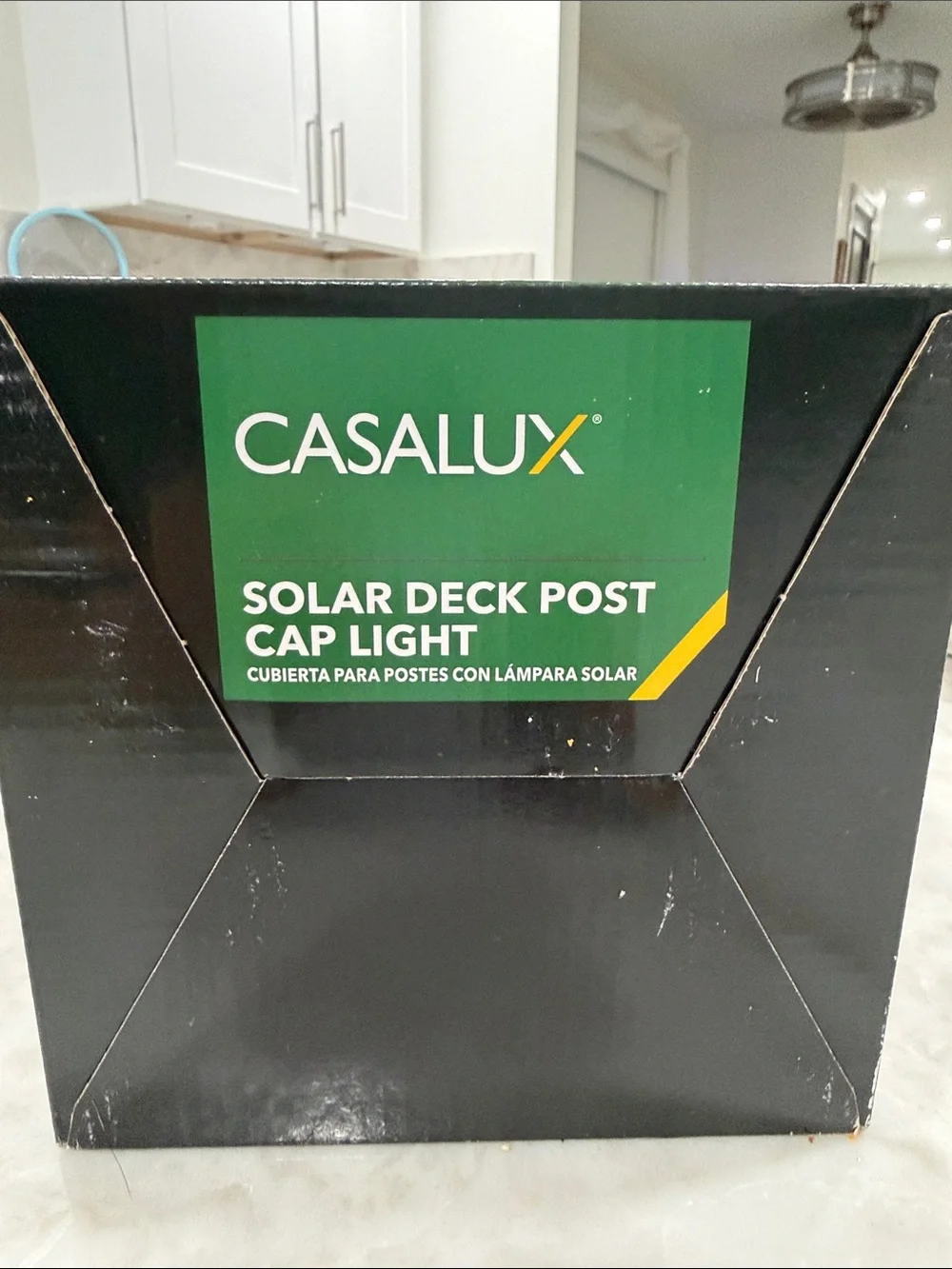 Basaltic Black Solar Deck Post Cap Light - 2 Pack